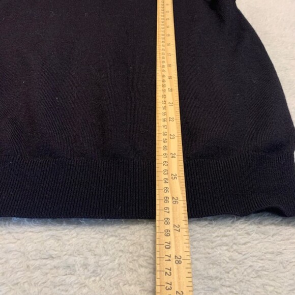 Toscano Firenze Mens Black Merino Wool Acrylic Sweater Vest Size Large - Picture 10 of 10